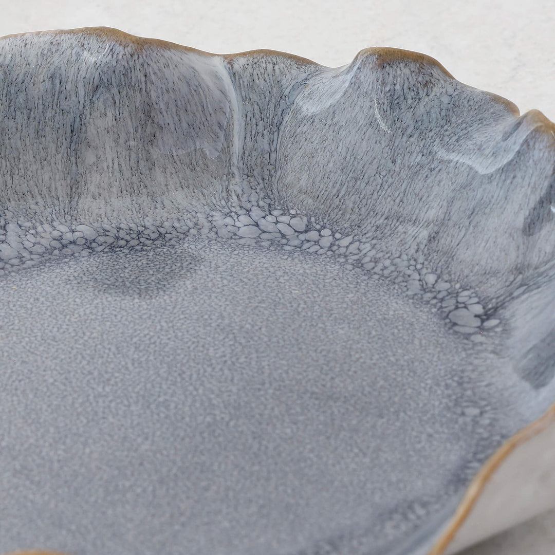 Costera Ceramic Bowl  |  Large 35Cm  |  Storm Blue