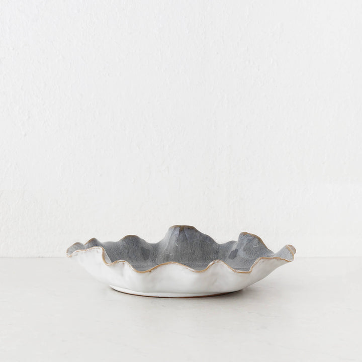 Costera Ceramic Bowl  |  Medium 28Cm  |  Storm Blue