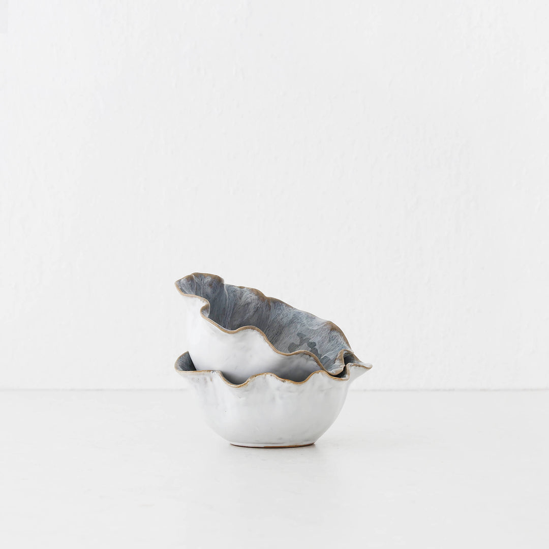 COSTERA CERAMIC BOWL BUNDLE X2  |  SMALL 15CM  |  STORM BLUE