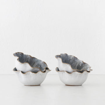COSTERA CERAMIC BOWL BUNDLE X4  |  SMALL 15CM  |  STORM BLUE