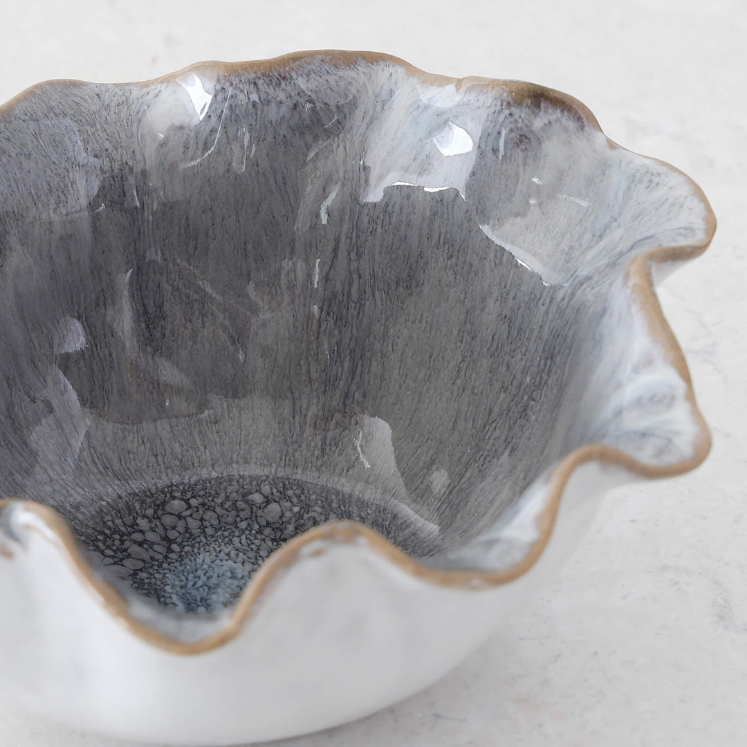 Costera Ceramic Bowl  |  Small 15Cm  |  Storm Blue