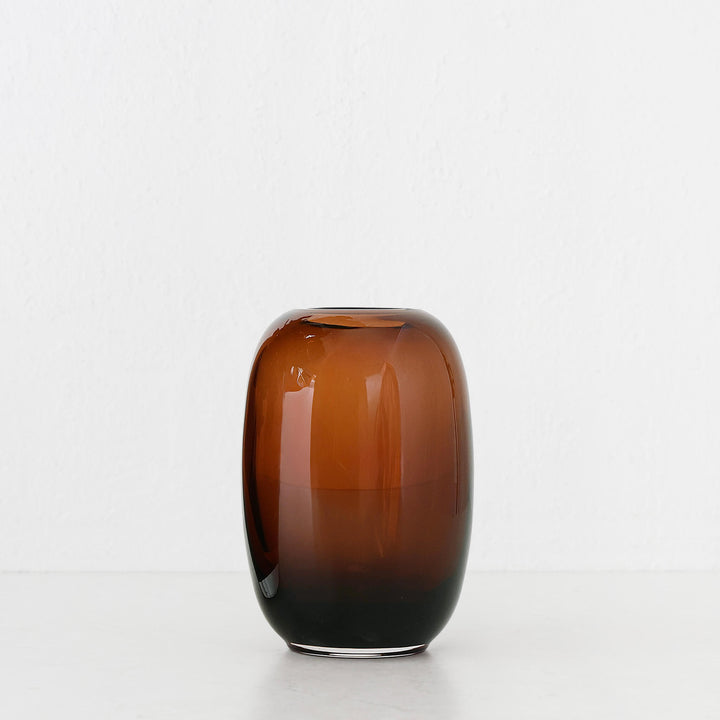 COTT VASE |  19CM  |  RUST CLAY GLASS