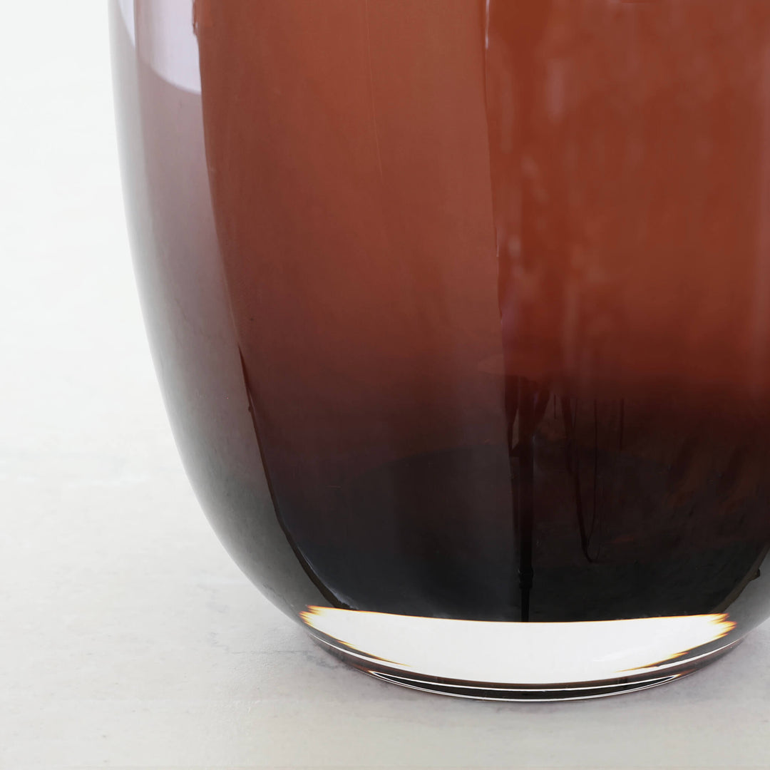 COTT VASE |  19CM  |  RUST CLAY GLASS