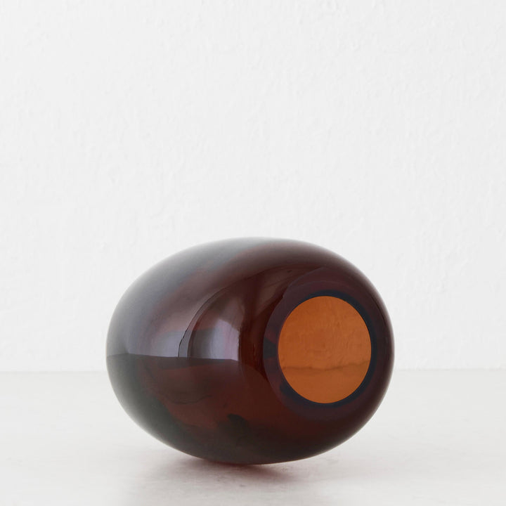 COTT VASE |  19CM  |  RUST CLAY GLASS