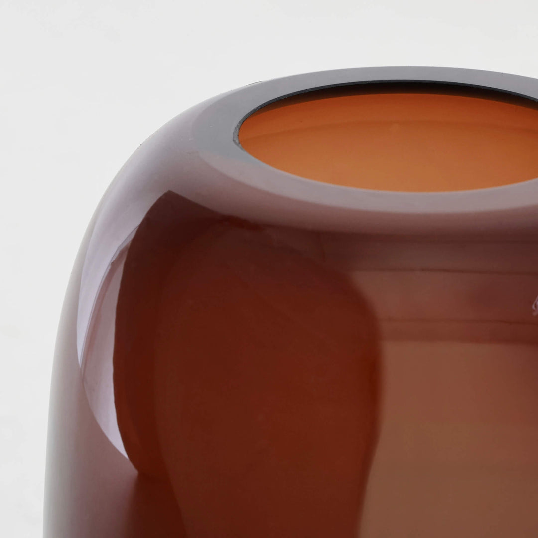 COTT VASE |  19CM  |  RUST CLAY GLASS