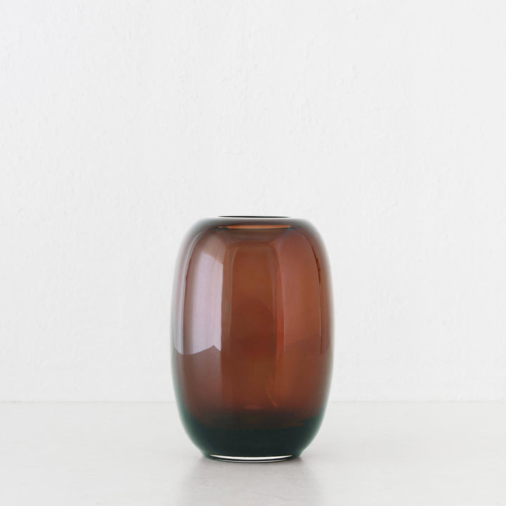 COTT VASE |  19CM  |  RUST CLAY GLASS