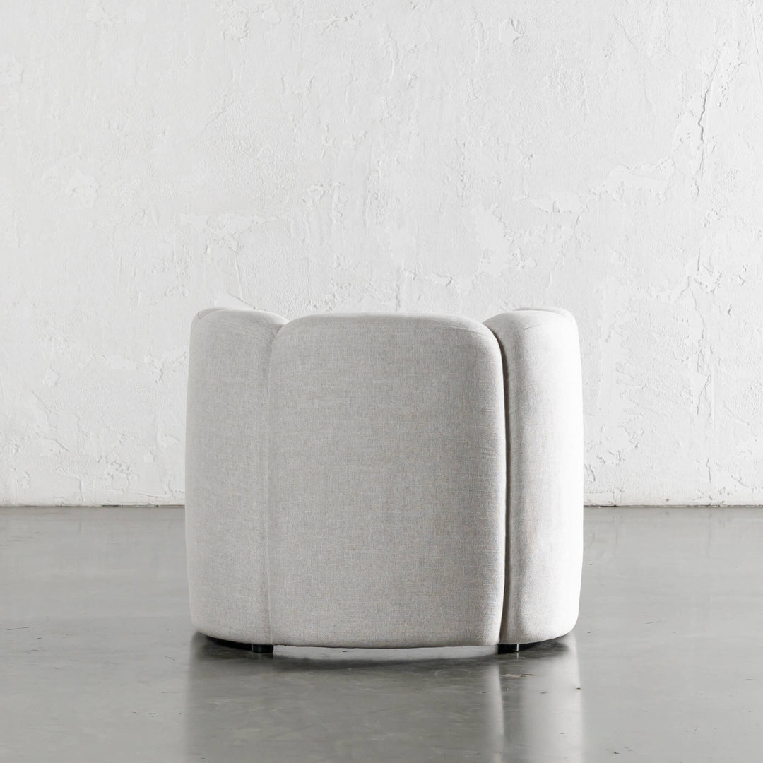 CAMPOS CURVED ARMCHAIR  |  JOVAN DOVE NATURAL