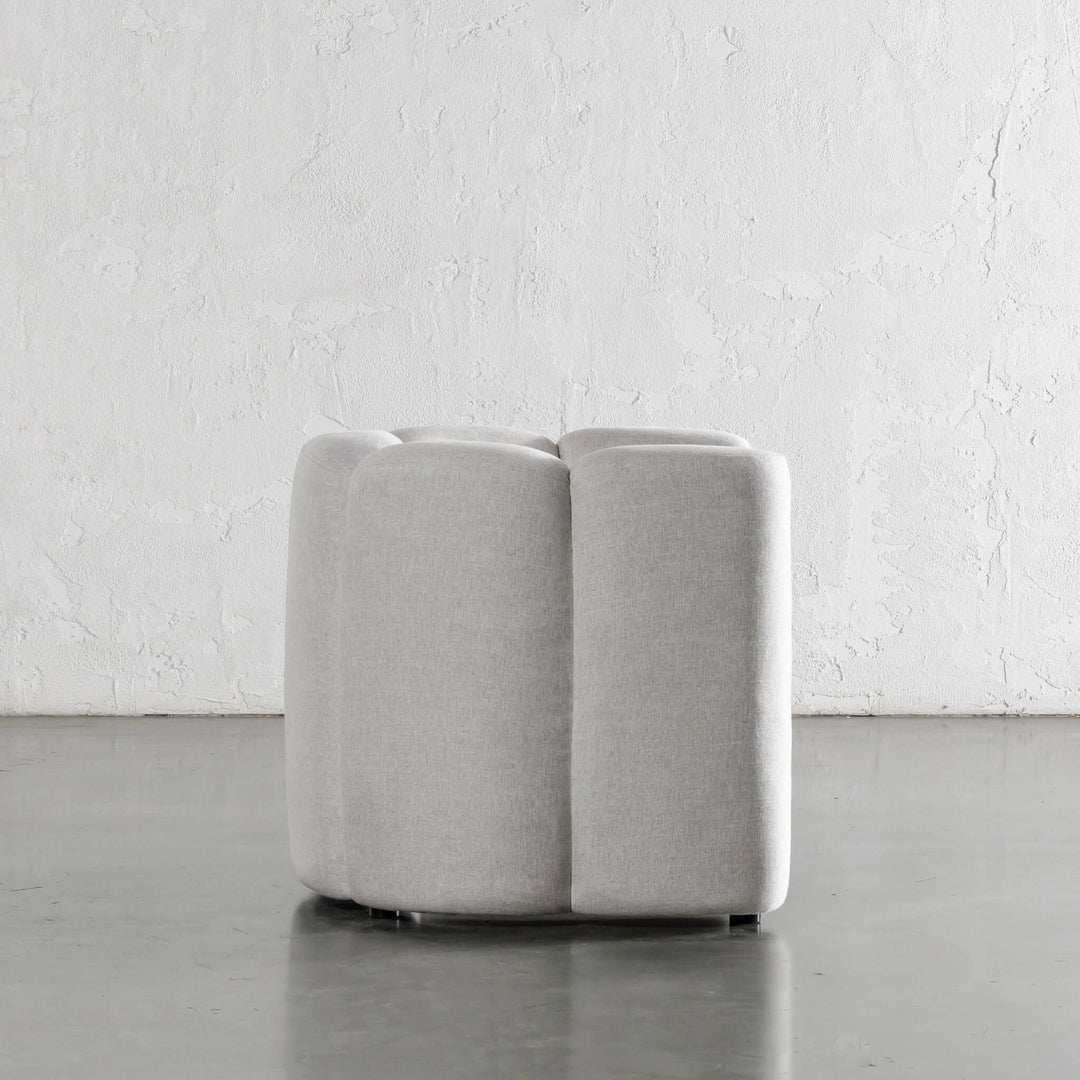 CAMPOS CURVED ARMCHAIR  |  JOVAN DOVE NATURAL