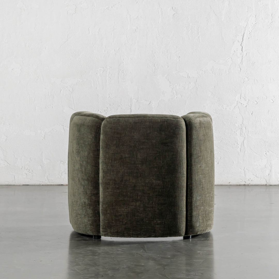 CAMPOS CURVED ARMCHAIR  |  DEEP BRUNSWICK GREEN