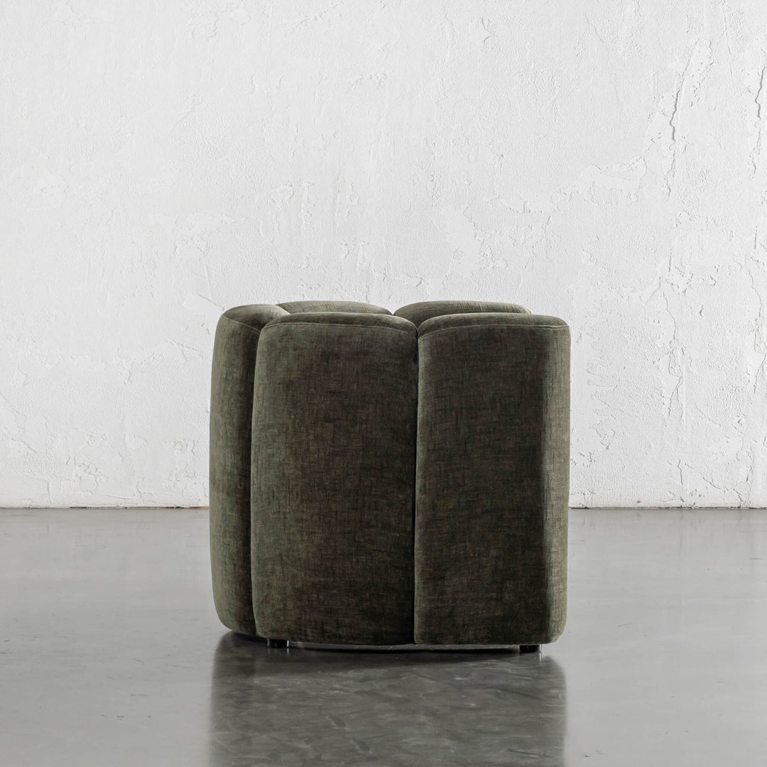 CAMPOS CURVED ARMCHAIR  |  DEEP BRUNSWICK GREEN