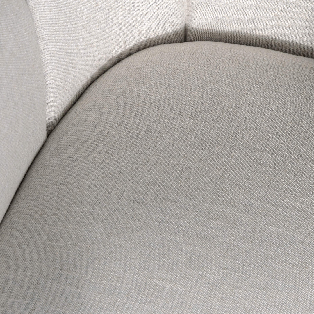 CAMPOS CURVED ARMCHAIR  |  JOVAN DOVE NATURAL