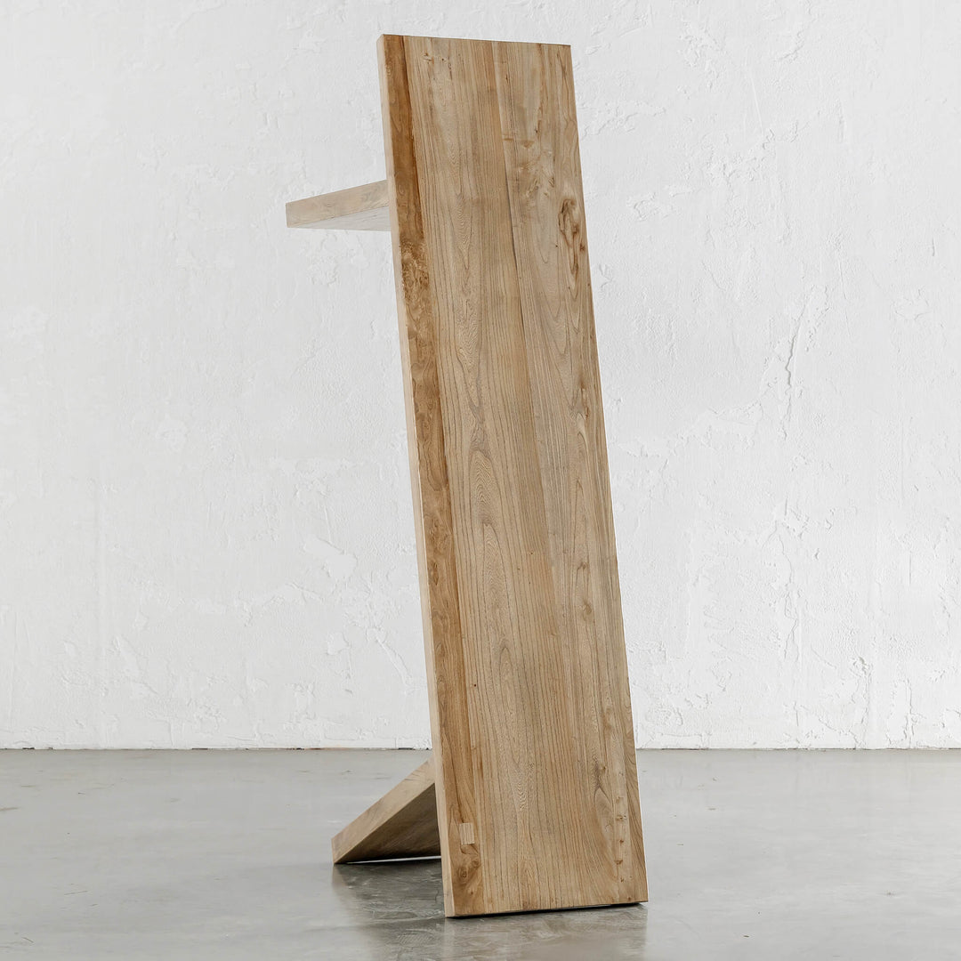 CAPRETTA ELM BENCH ON END  |  230CM  |  BLEACHED BRISTLE