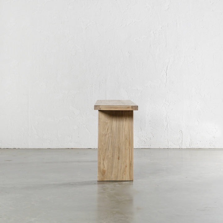 CAPRETTA ELM CONSOLE TABLE  |  160CM  |  BLEACHED BRISTLE