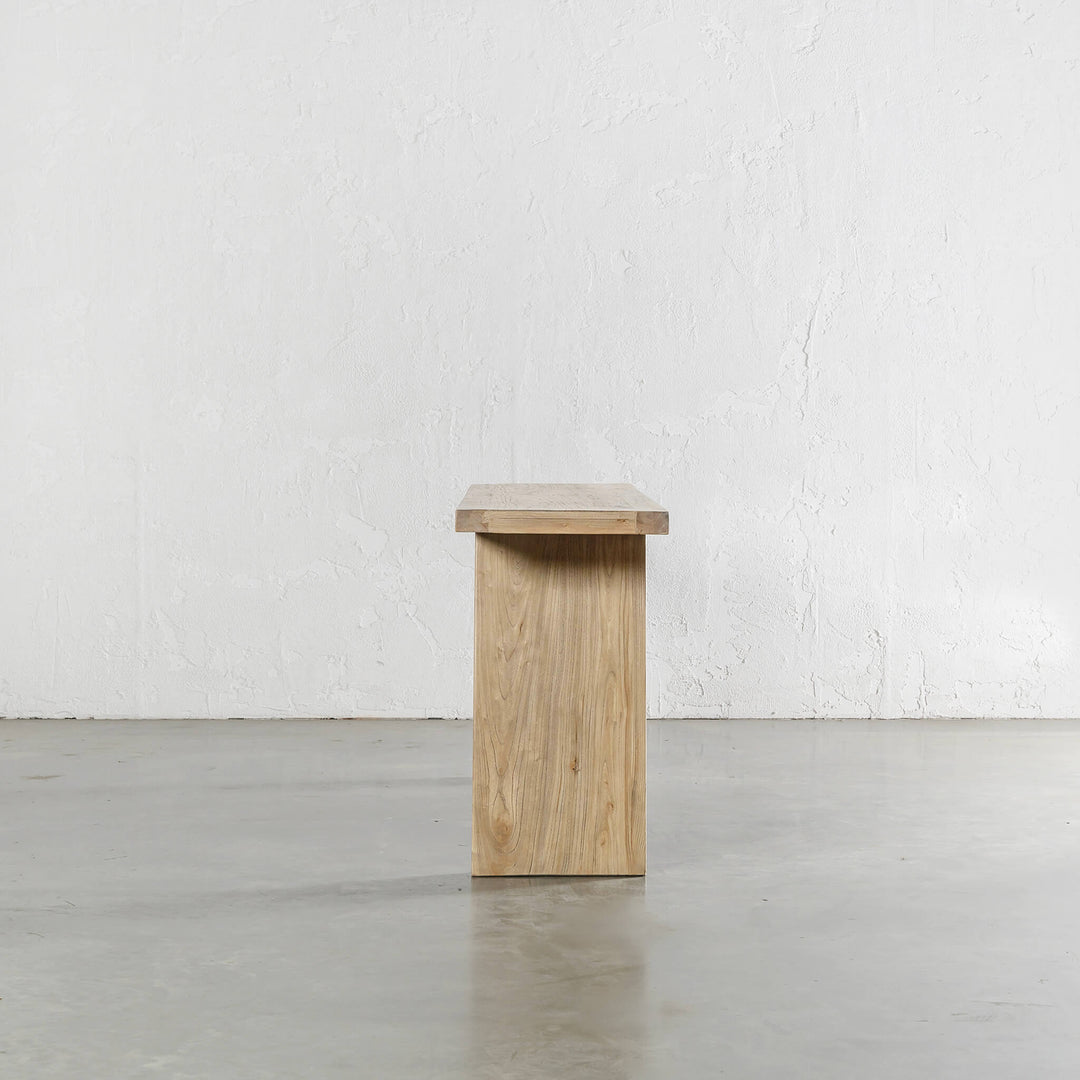 CAPRETTA ELM CONSOLE TABLE  |  190CM  |  BLEACHED BRISTLE