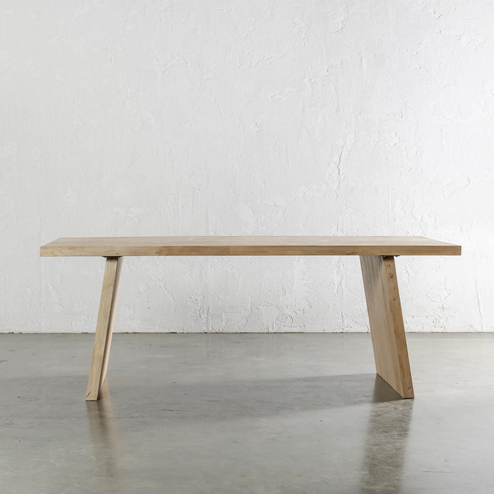 CAPRETTA ELM DINING TABLE | 210CM | BLEACHED BRISTLE | STRAIGHT