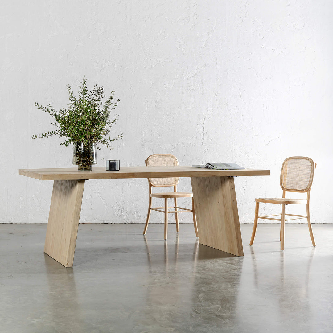 CAPRETTA ELM DINING TABLE | 210CM | BLEACHED BRISTLE