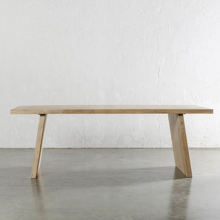 CAPRETTA ELM DINING TABLE | 250CM | BLEACHED BRISTLE | STRAIGHT