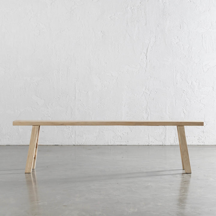 CAPRETTA ELM SLIM BENCH  |  185CM  |  BLEACHED BRISTLE