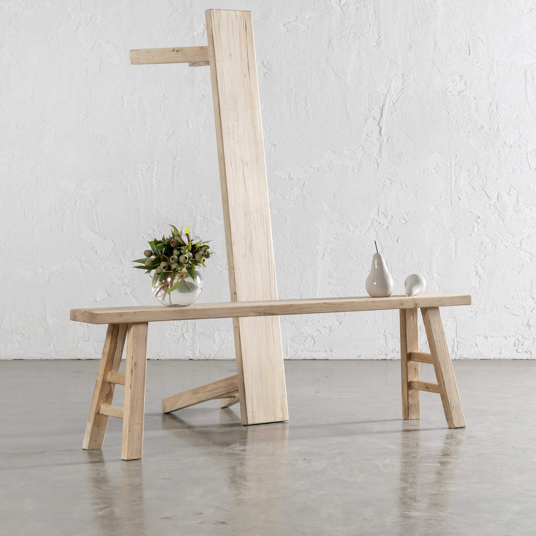 CAPRETTA SLIM ELM BENCH  |  160CM  |  BLEACHED BRISTLE