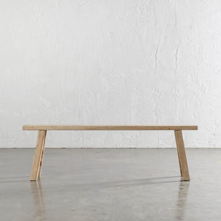 CAPRETTA SLIM ELM BENCH  |  160CM  |  BLEACHED BRISTLE
