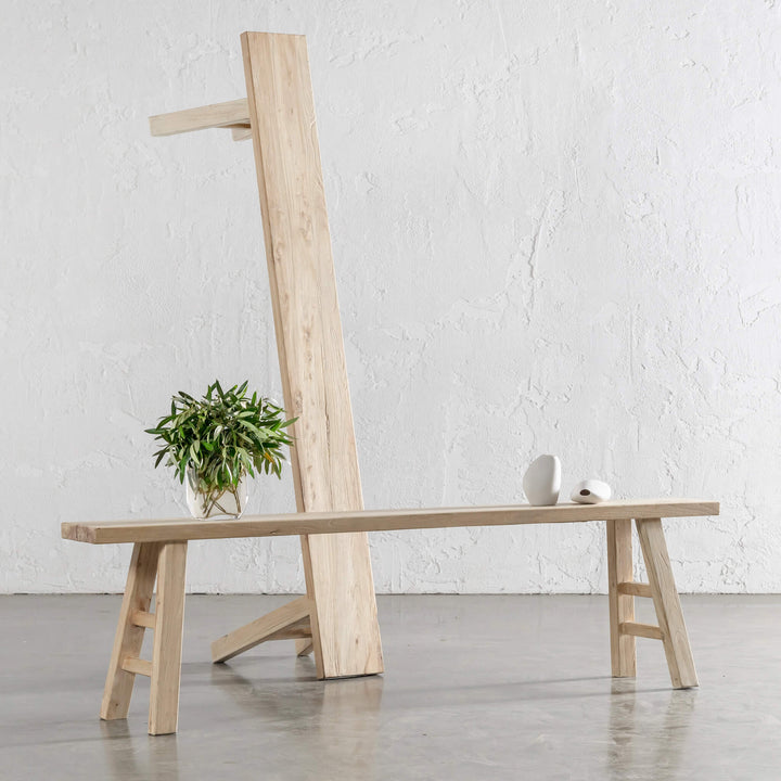 CAPRETTA ELM SLIM BENCH  |  185CM  |  BLEACHED BRISTLE