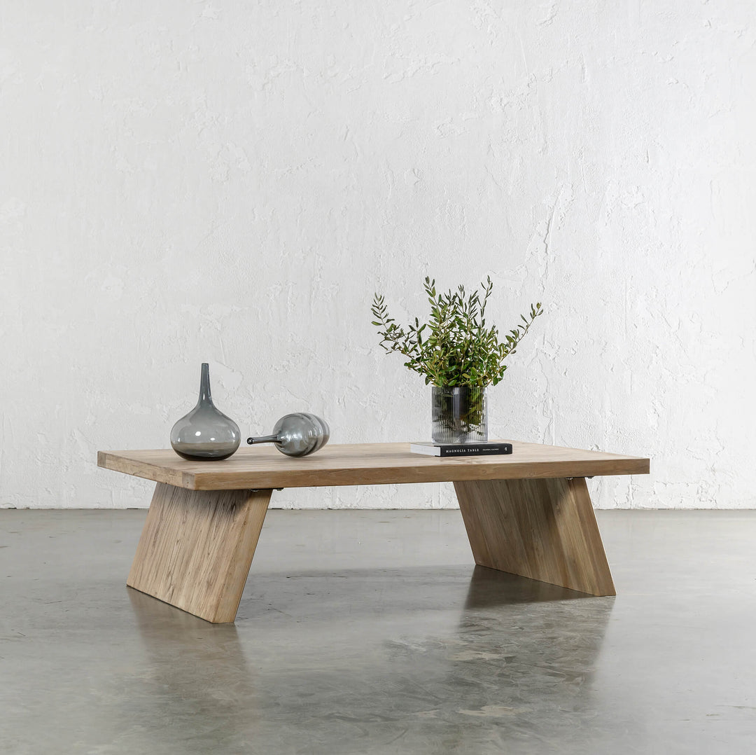 CAPRETTA ELM COFFEE TABLE  |  150CM  |  BLEACHED BRISTLE