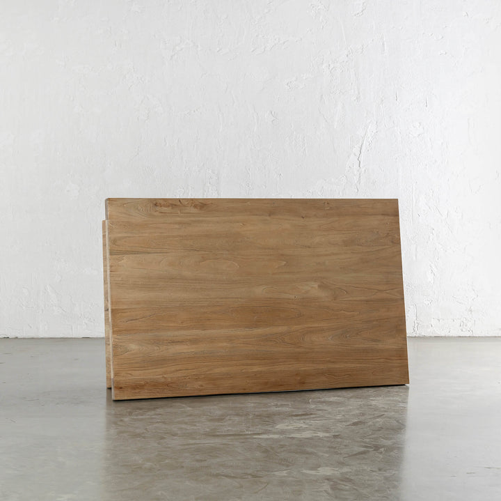 CAPRETTA ELM COFFEE TABLE TOP VIEW  |  150CM  |  BLEACHED BRISTLE