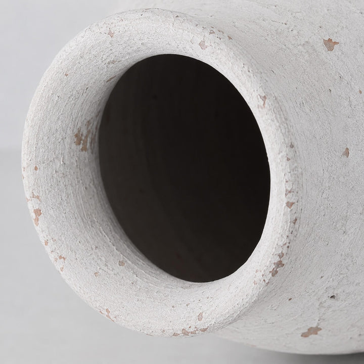 CARITA VESSEL + JUG |  24CM + 26CM  |  WHITE TERRACOTTA