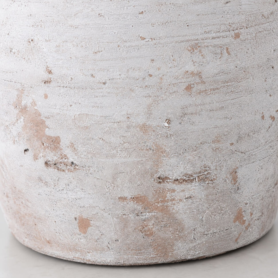 CARITA VESSEL + JUG |  24CM + 26CM  |  WHITE TERRACOTTA