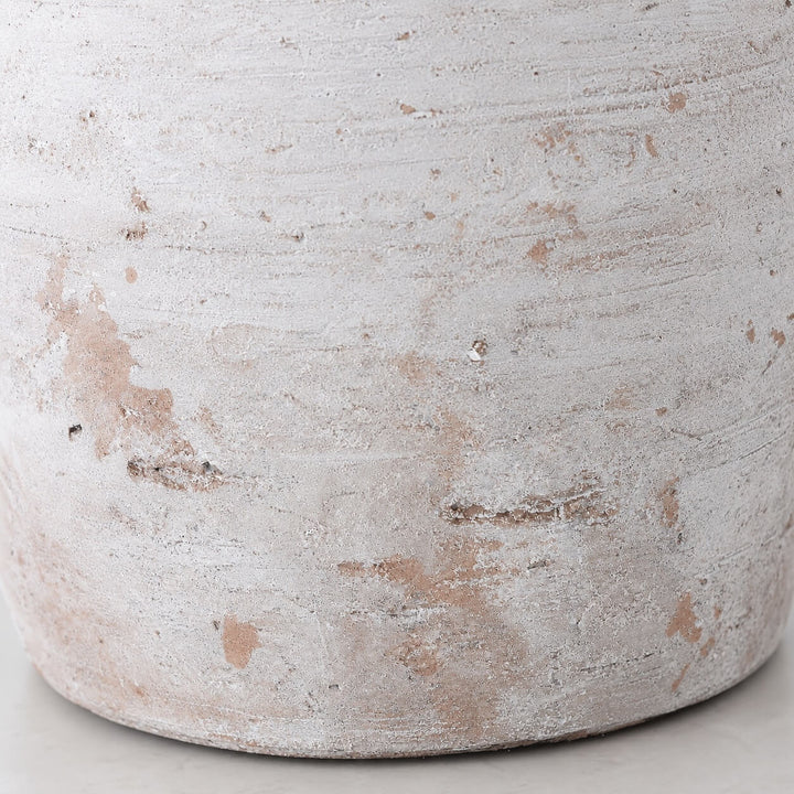CARITA VESSEL + JUG |  24CM + 26CM  |  WHITE TERRACOTTA