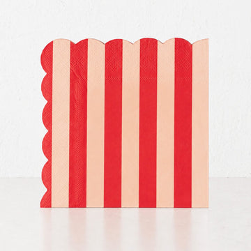 CARNIVAL PAPER NAPKIN BUNDLES  |  STRIPED RED