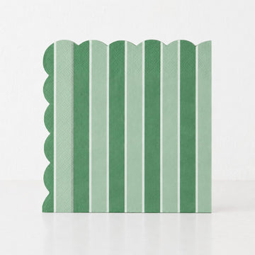 CARNIVAL PAPER NAPKIN BUNDLES  |  STRIPED GREEN