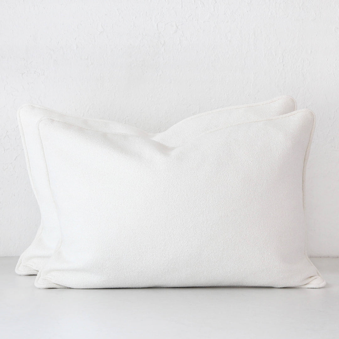 CARSON CUSHION BUNDLE X2  |  40 X 60 | BOUCLE CHARTER IVORY