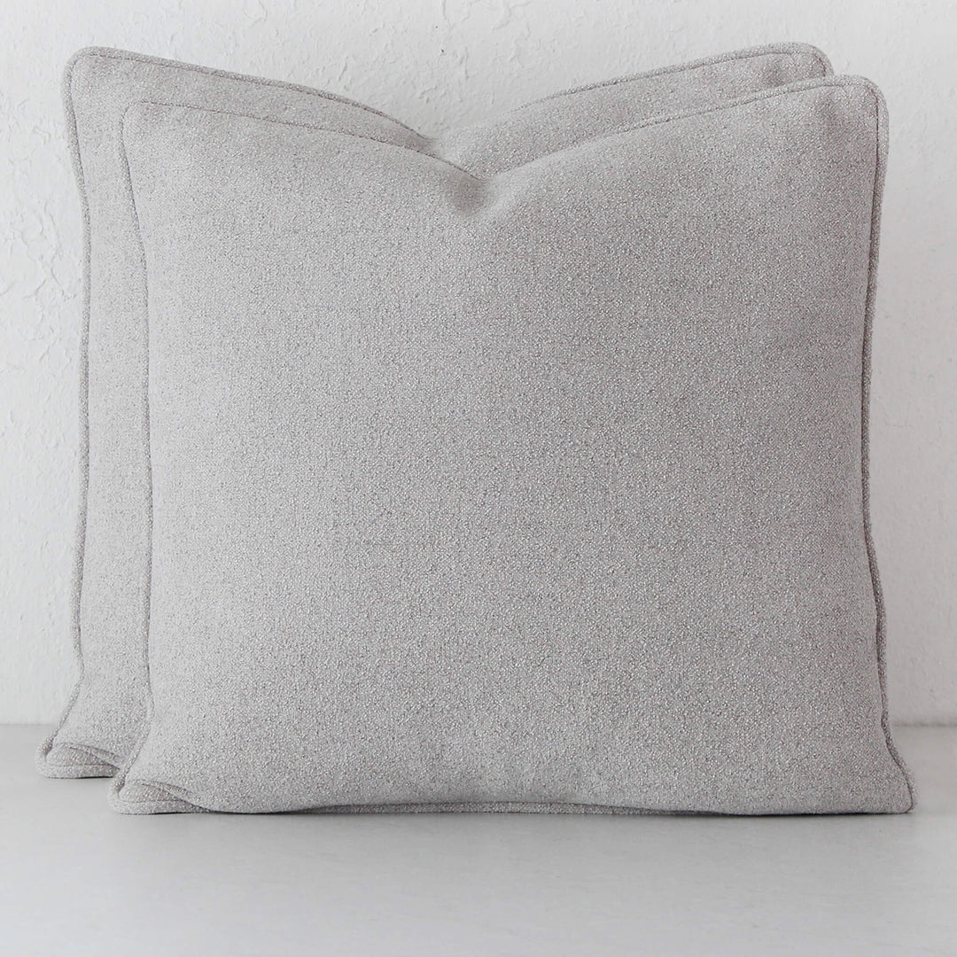 CARSON CUSHION BUNDLE X2  |  60 X 60  |  BOUCLE TERRACE DOVE