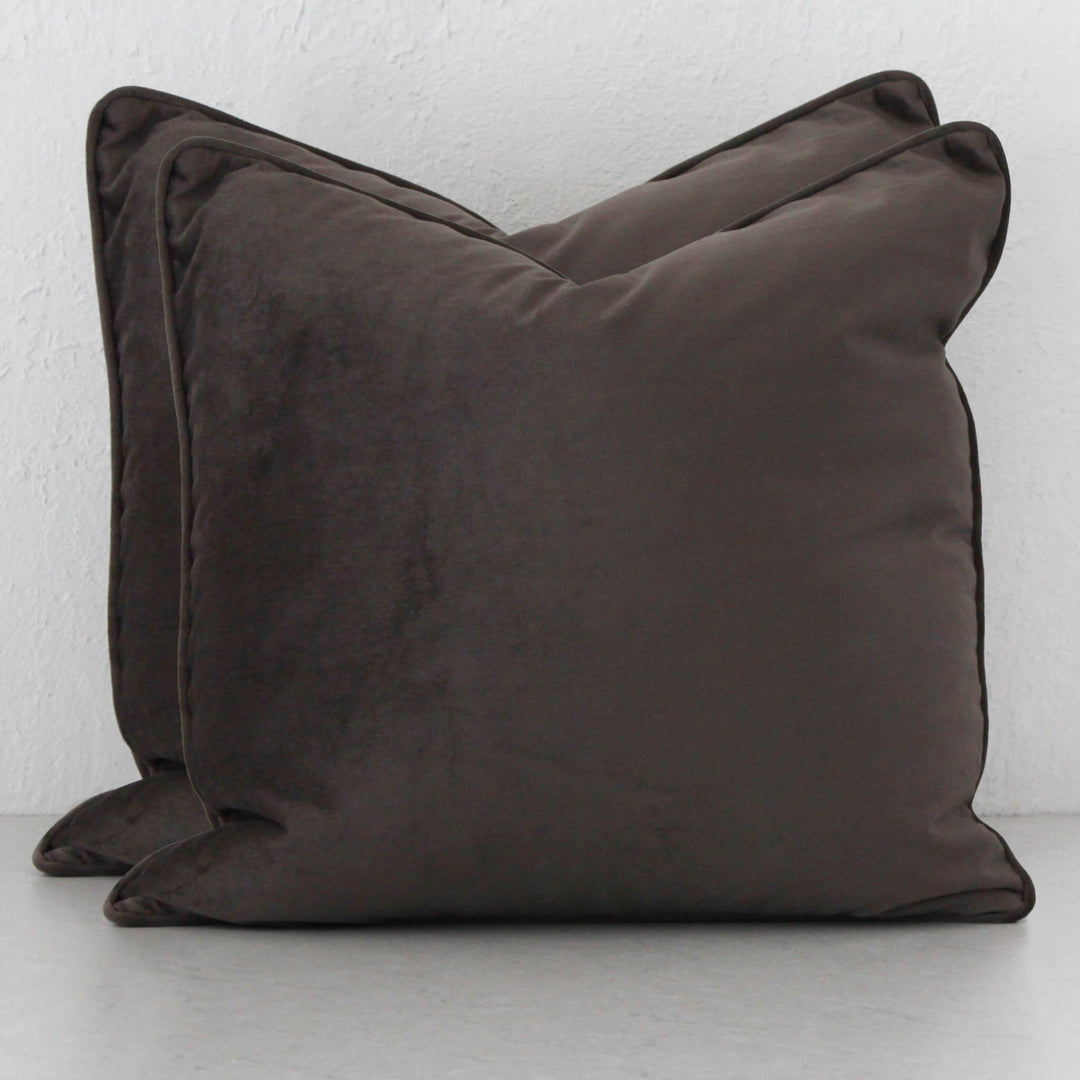 CARSON CUSHION BUNDLE X2  |  60X60  |  ANGORA FAWN VELVET