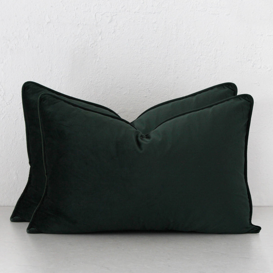 CARSON CUSHION BUNDLE X2  |  40X60  |  HIGHLAND GREEN VELVET