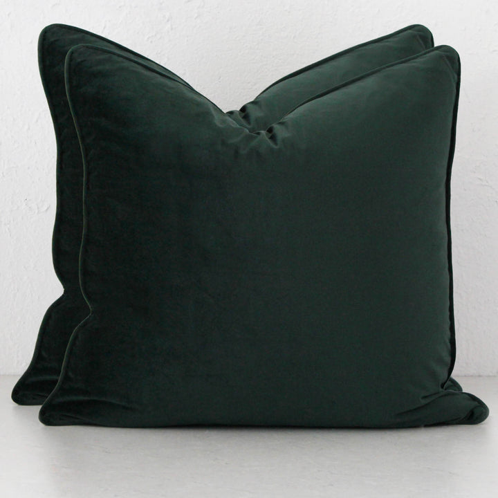 CARSON CUSHION BUNDLE X2  |  60X60  |  HIGHLAND GREEN VELVET