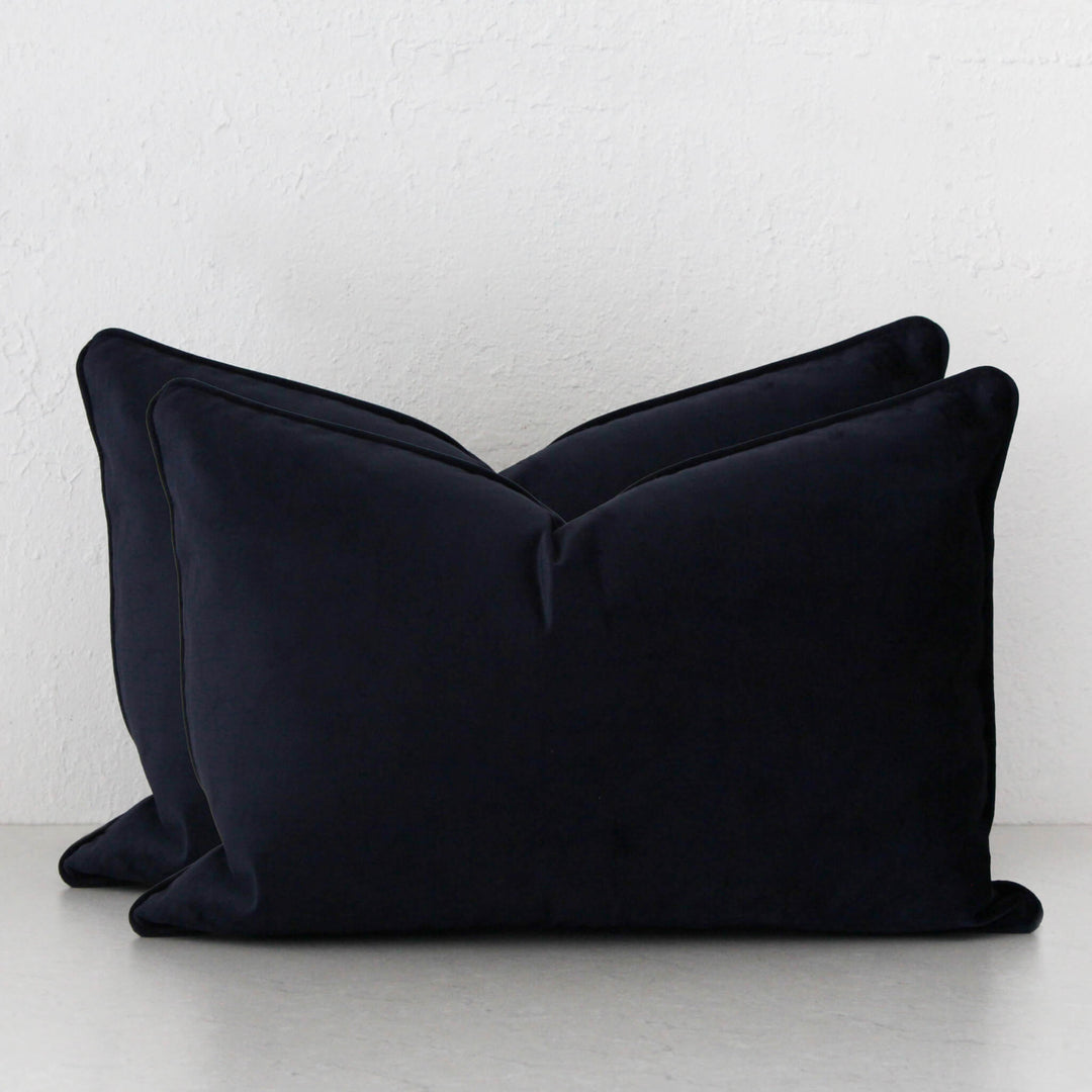 CARSON CUSHION BUNDLE X2  |  40X60  |  NAVY ACCOLADE VELVET