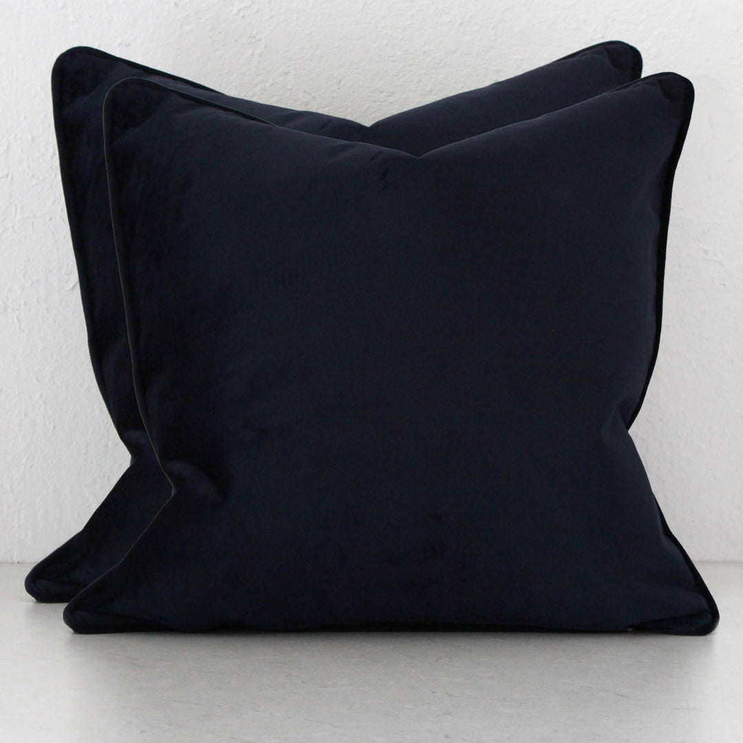 CARSON CUSHION BUNDLE X2  |  60X60  |  NAVY ACCOLADE VELVET