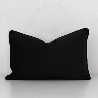 CARSON CUSHION | 40X60 | NOIR BLACK VELVET