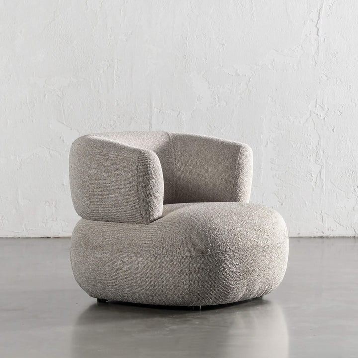 CARSON ROUNDED ARMCHAIR  |  SANDY DUSK