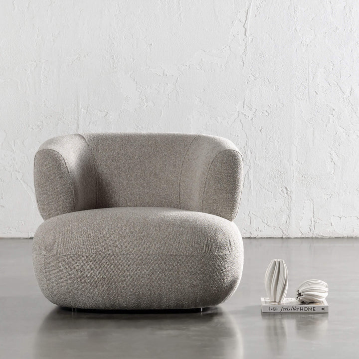 CARSON ROUNDED ARMCHAIR  |  SANDY DUSK
