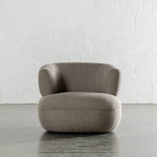 CARSON ROUNDED ARMCHAIR UNSTYLED  |  TAUPE BASKET WEAVE