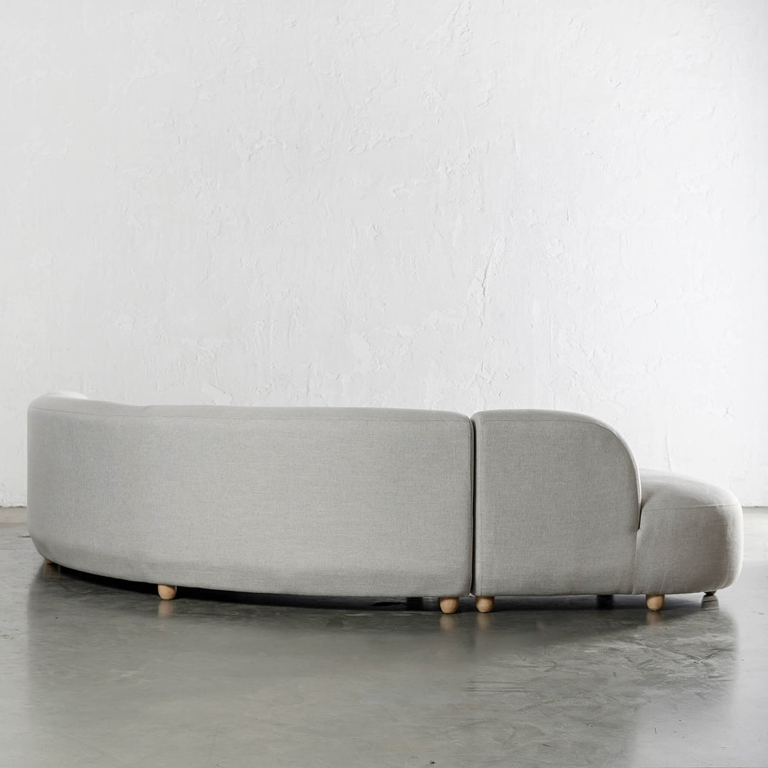 CARSON ROUNDED MODULAR SOFA BACK VIEW  |  JOVAN DOVE