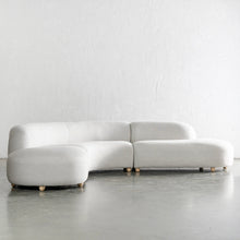 CARSON ROUNDED MODULAR SOFA UNSTYLED  |  JOVAN DOVE
