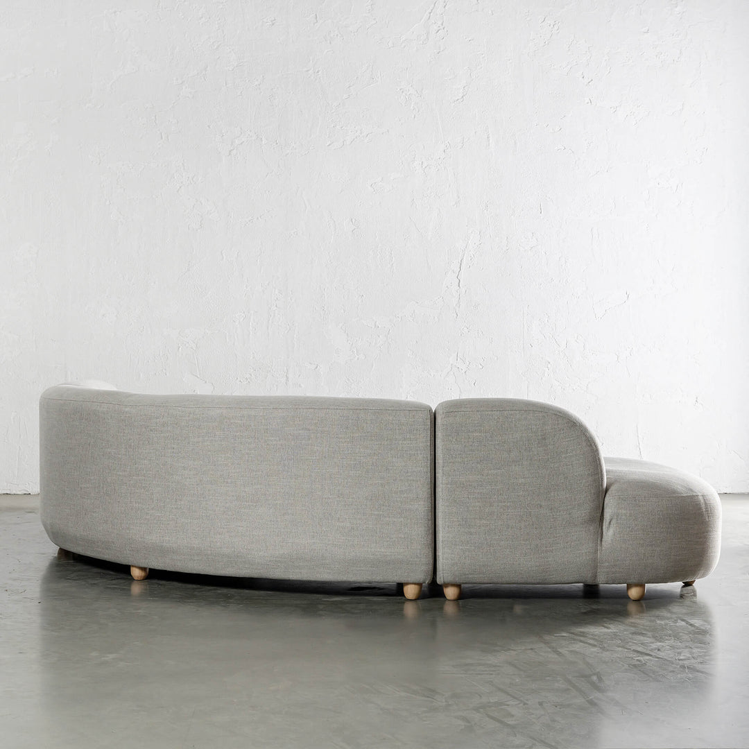 CARSON ROUNDED MODULAR SOFA BACK VIEW |  JOVAN EARTH