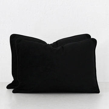 CARSON CUSHION BUNDLE X2  |  40X60  |  NOIR BLACK VELVET