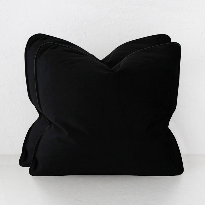 CARSON CUSHION BUNDLE X2  |  50X50  |  NOIR BLACK VELVET