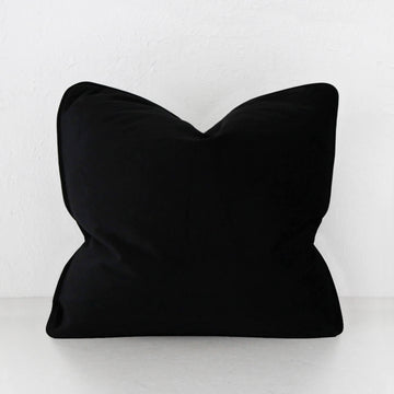 CARSON CUSHION | NOIR  BLACK VELVET | 50X50