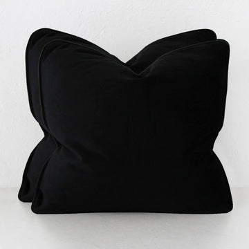 CARSON CUSHION BUNDLE X2  |  60X60  |  NOIR BLACK VELVET
